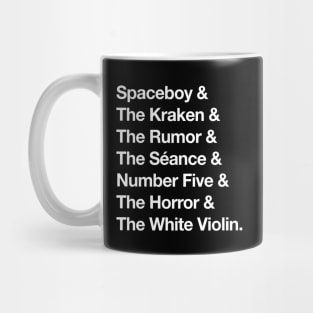 The Umbrella Academy Character Names Version 2 - White Mug